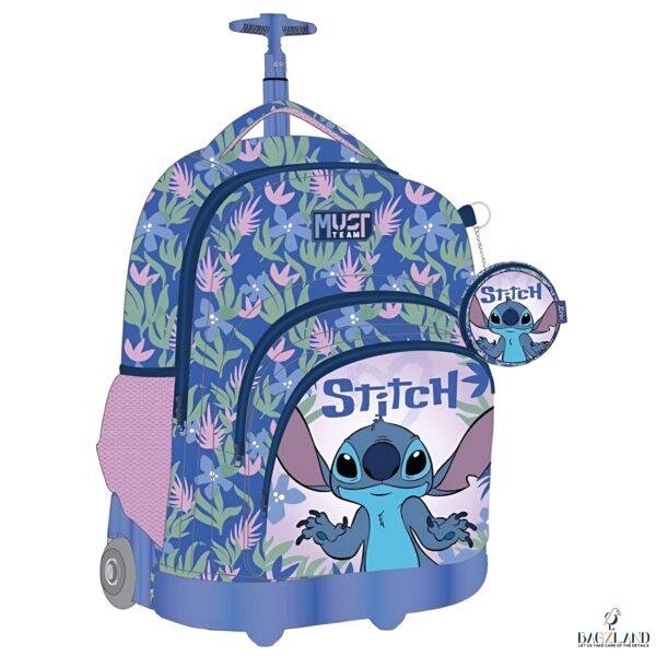 Cartable a roulettes MUST STITCH FLORAL 45 cm