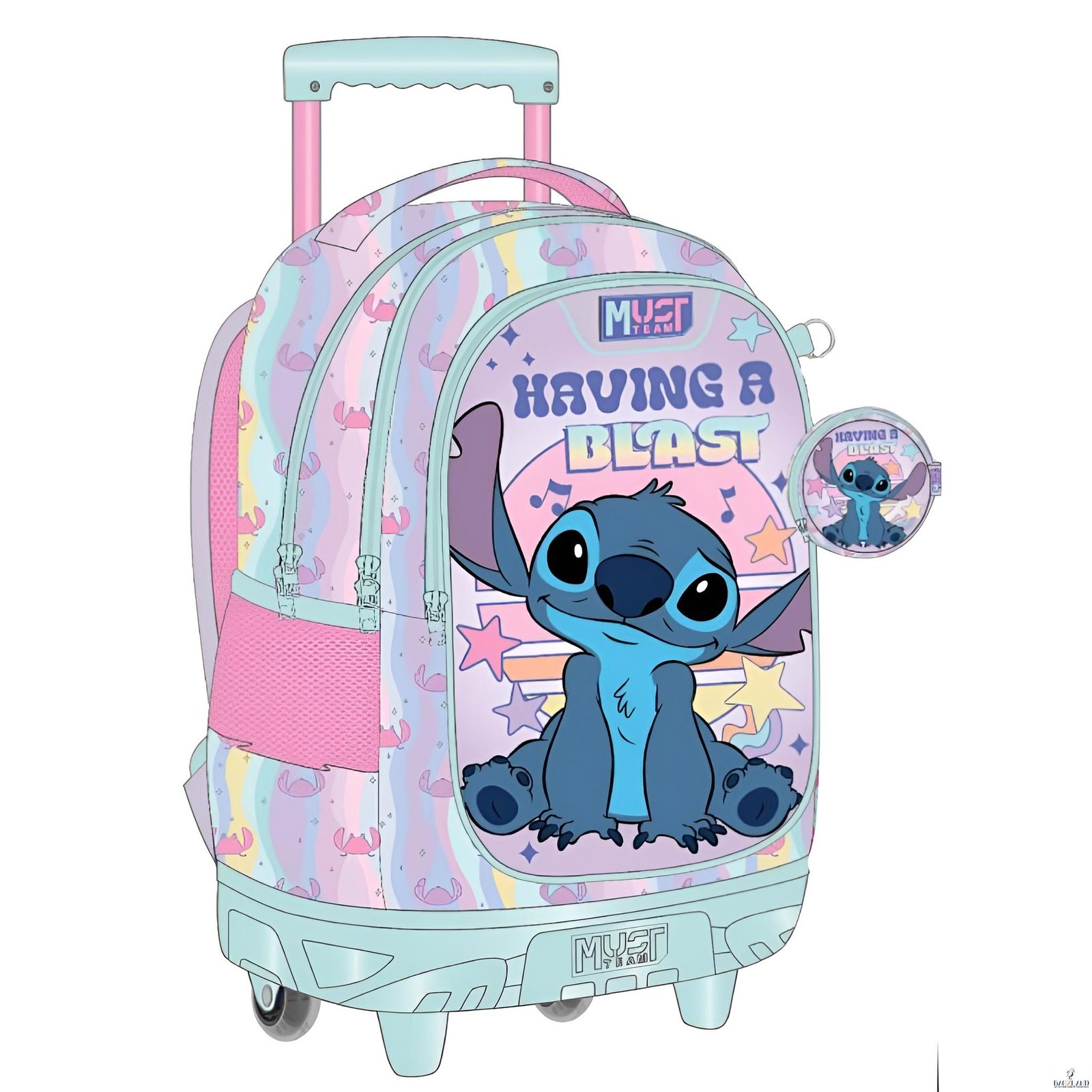 Cartable a roulettes MUST Stitch Having a blast 44 cm