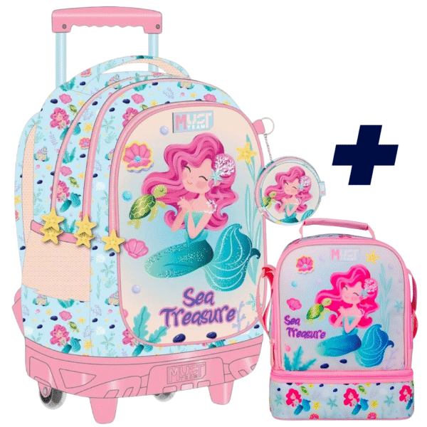 PACK Roulettes 2 pieces MUST  Beautiful Mermaid 44 cm