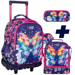 PACK Roulettes 3 pieces MUST PAPILLON Violet 45 cm