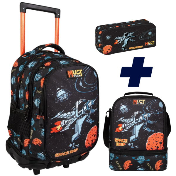 PACK Roulettes 3 pieces  MUST Spaceship 45 cm