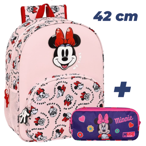 PACK SAC A DOS 2 pieces  MINNIE MOUSE Me Time 42cm