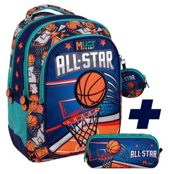 PACK SAC A DOS 2 pieces Must ALL STAR BASKETBALL 43 cm