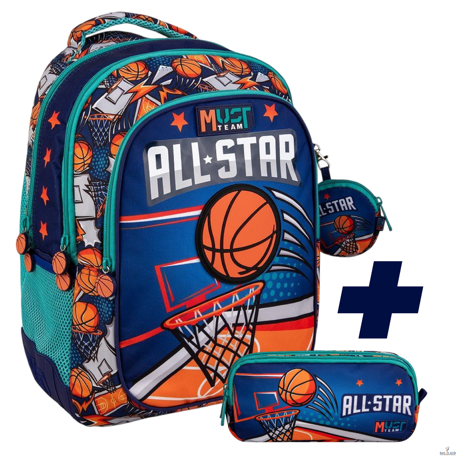 PACK SAC A DOS 2 pieces Must ALL STAR BASKETBALL 43 cm