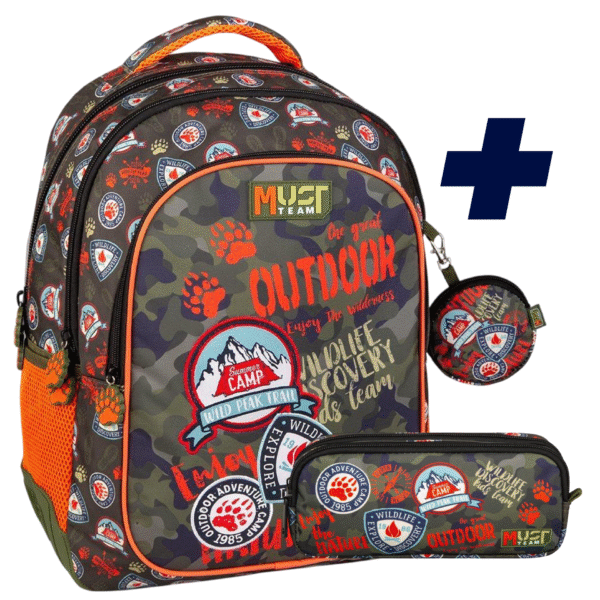 PACK SAC A DOS 2 pieces Must Adventure 43 cm