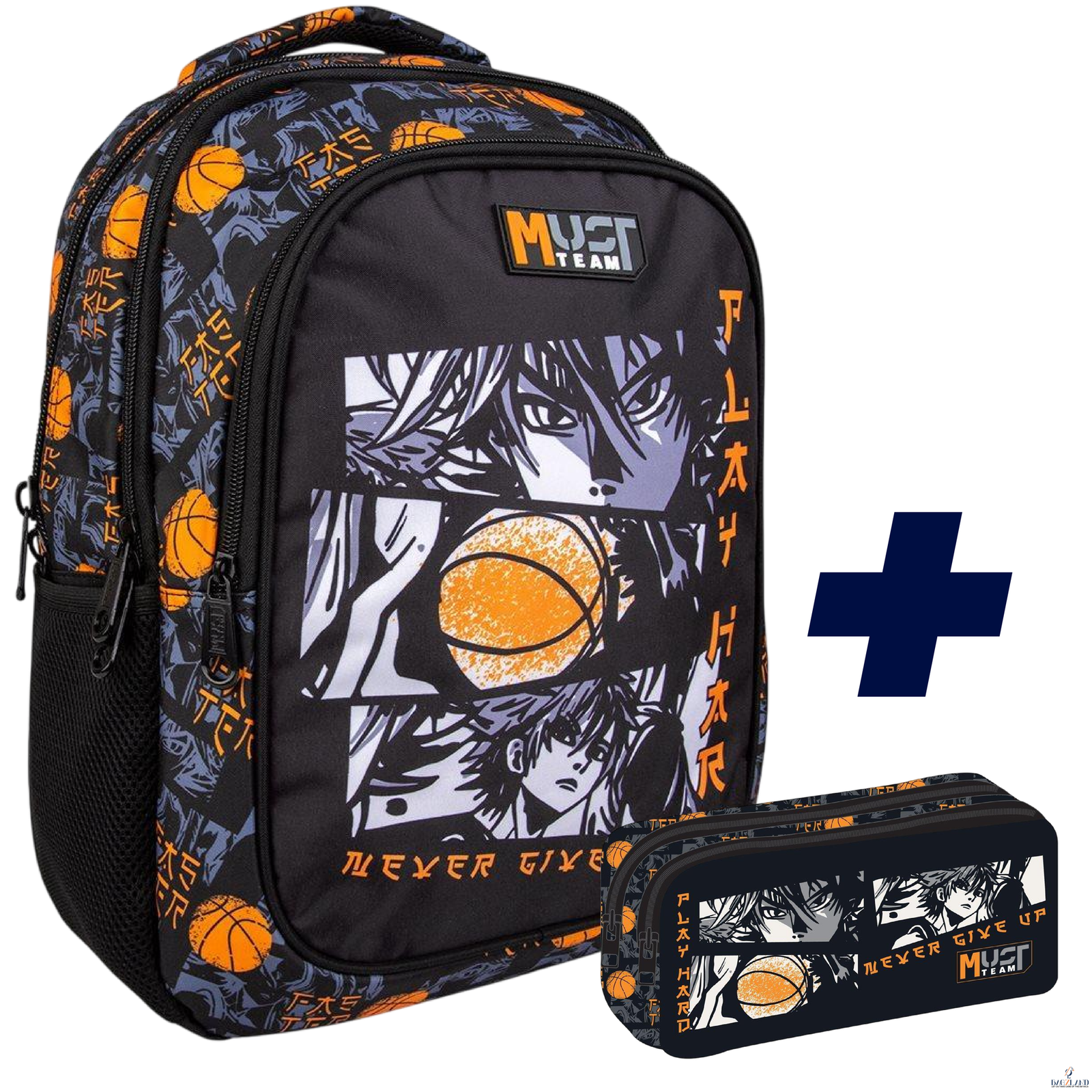 PACK SAC A DOS 2 pieces Must Anime Boy 43 cm