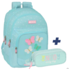 PACK SAC A DOS 2 pieces Papillons Moos 42 cm