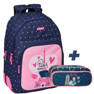 PACK SAC A DOS 2 pieces SAFTA PARIS 42 cm