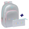 PACK sac a dos 2 pieces BENETTON SILVER 46 cm