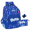 Pack 2 pieces sac a dos BLACKFIT8 Go Girl 42 cm