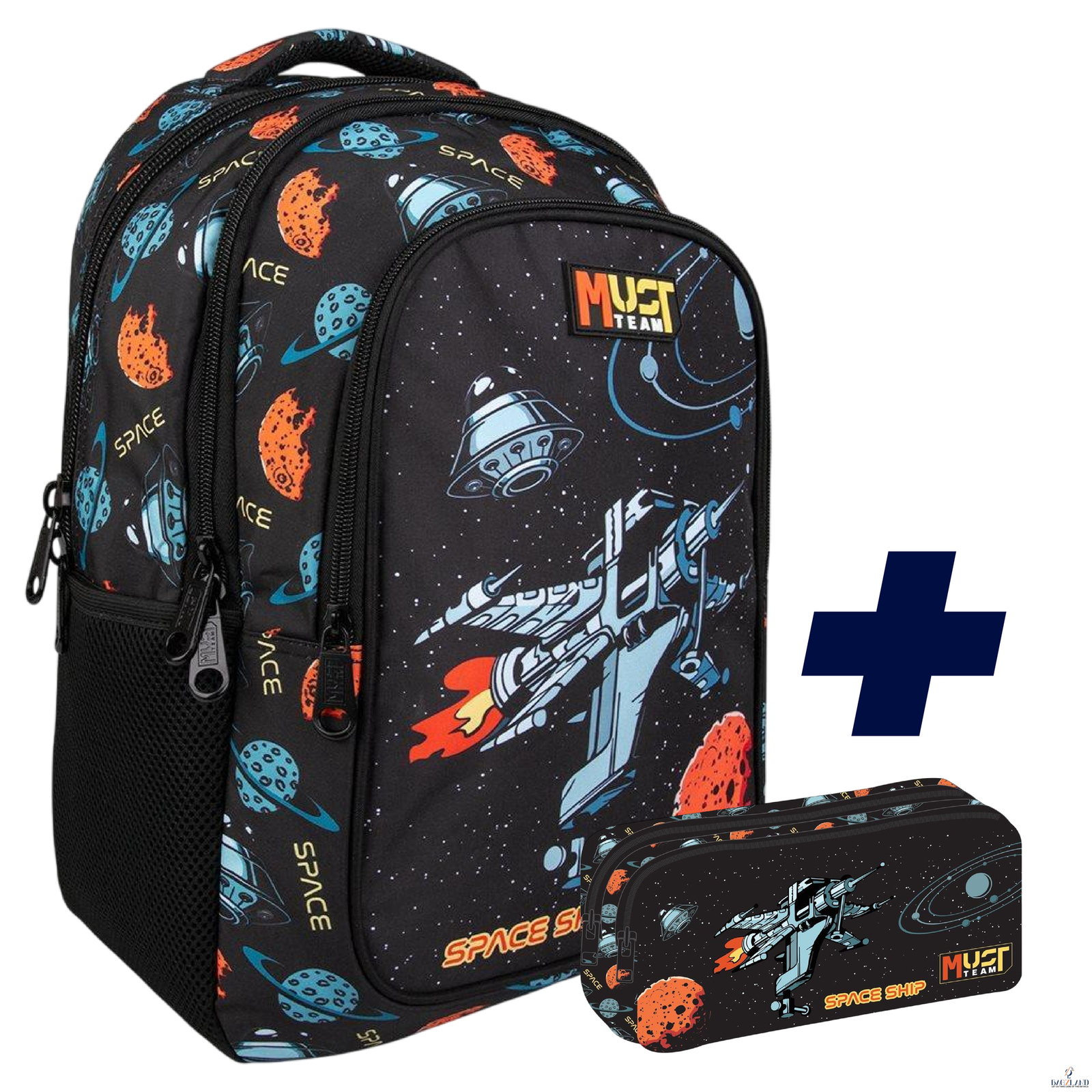 PACK SAC A DOS 2 pieces Must Spaceship 43 cm