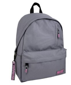 Sac a Dos MUST Classique Monochrome Grey pink 42 cm