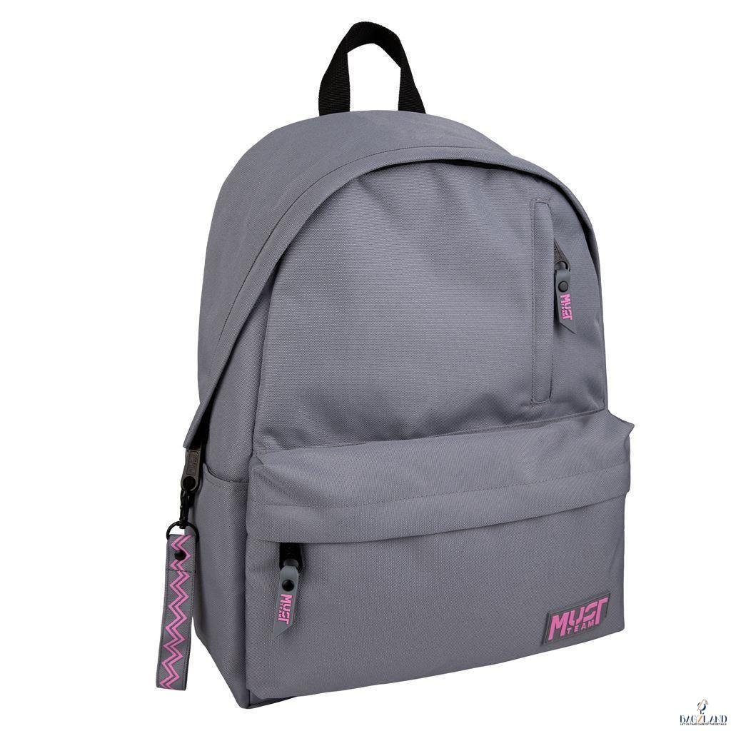 Sac a Dos MUST Classique Monochrome Grey pink 42 cm