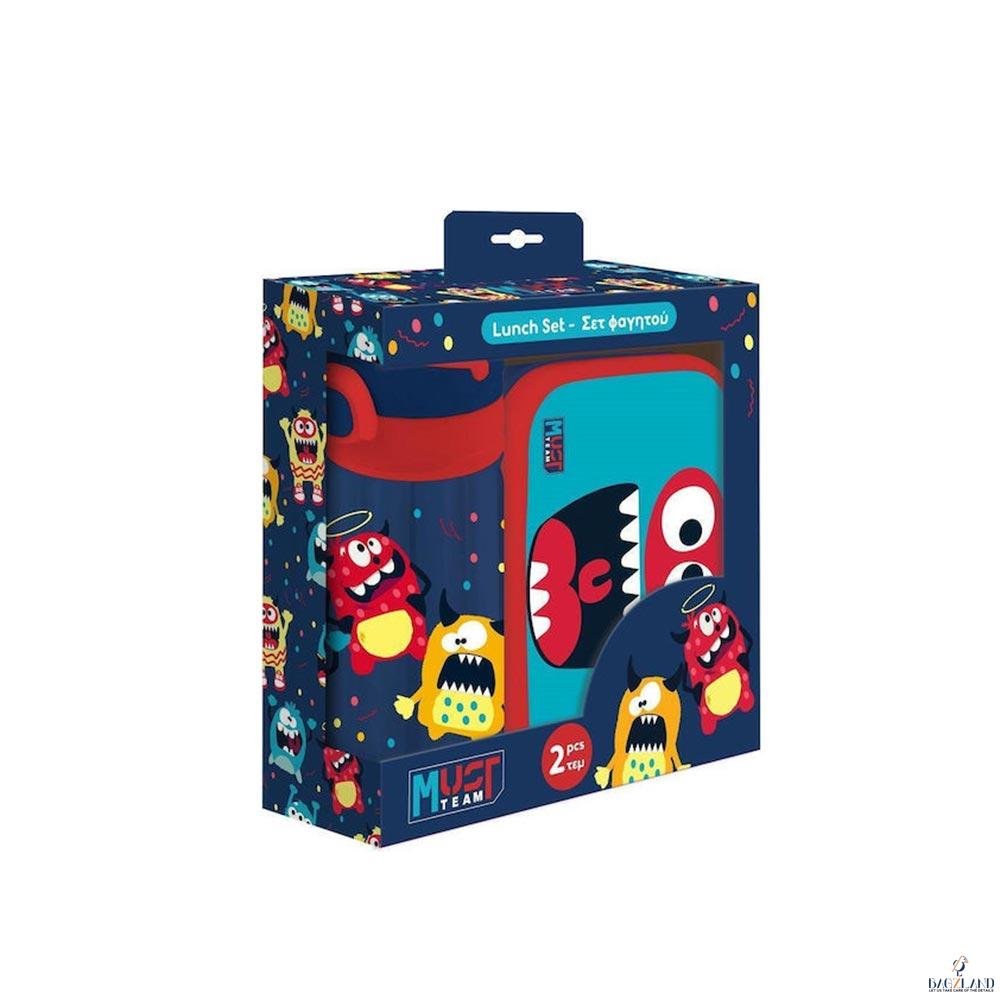 Set de gourde et lunchbox Must Monster