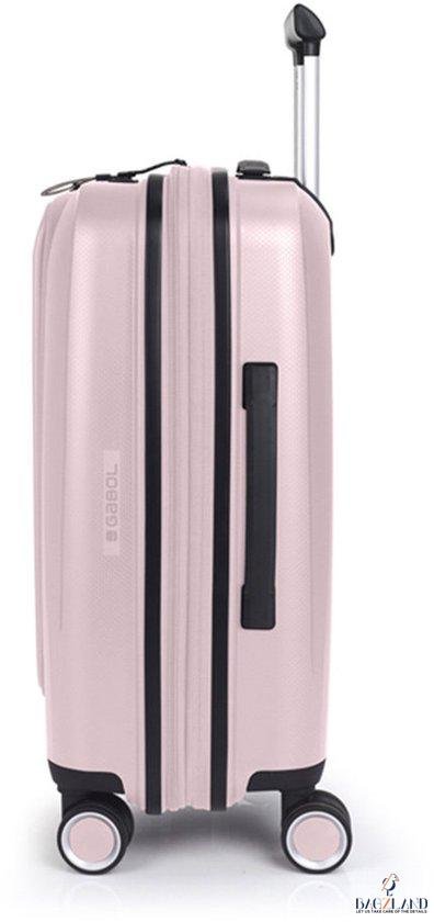 Valise cabine BROOKLYN avec poche pour ordinateur portable ROSE – Image 4