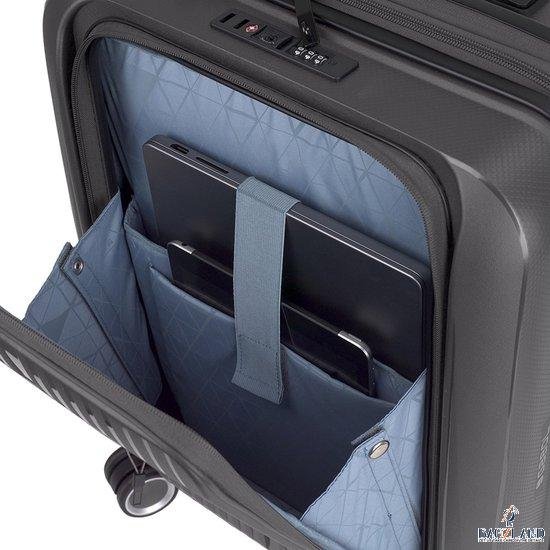 Valise cabine BROOKLYN avec poche pour ordinateur portable GRIS – Image 3