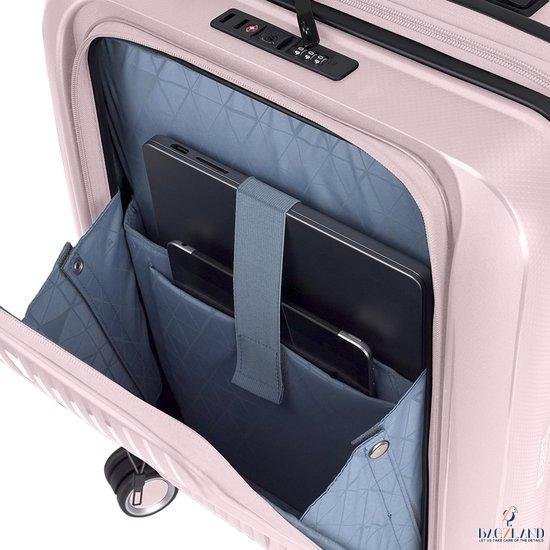 Valise cabine BROOKLYN avec poche pour ordinateur portable ROSE – Image 2