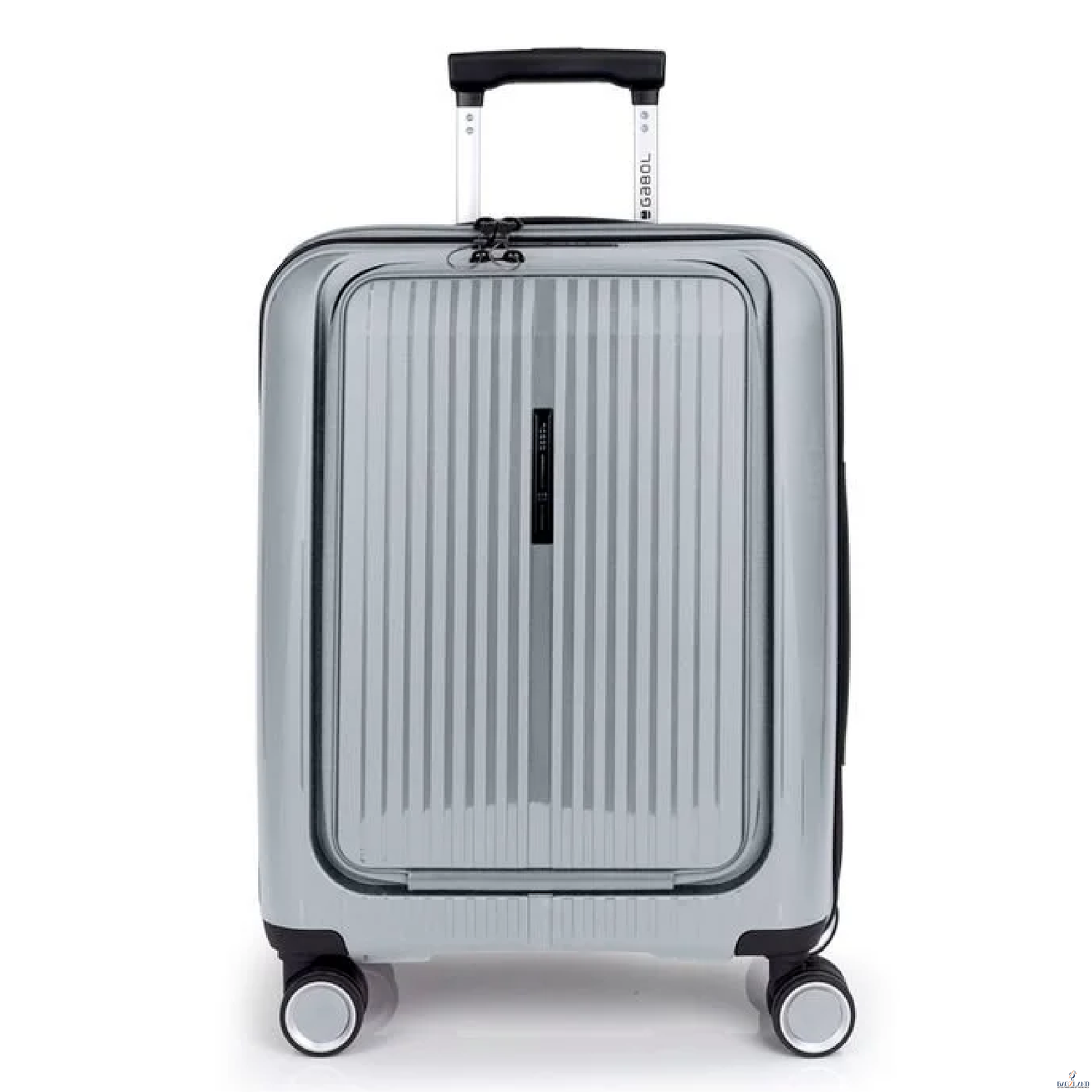 Valise cabine BROOKLYN avec poche pour ordinateur portable ARGENT