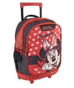 Cartable a roulettes MUST Minnie Glitter bow 45 cm
