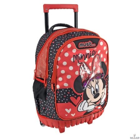 Cartable a roulettes MUST Minnie Glitter bow 45 cm