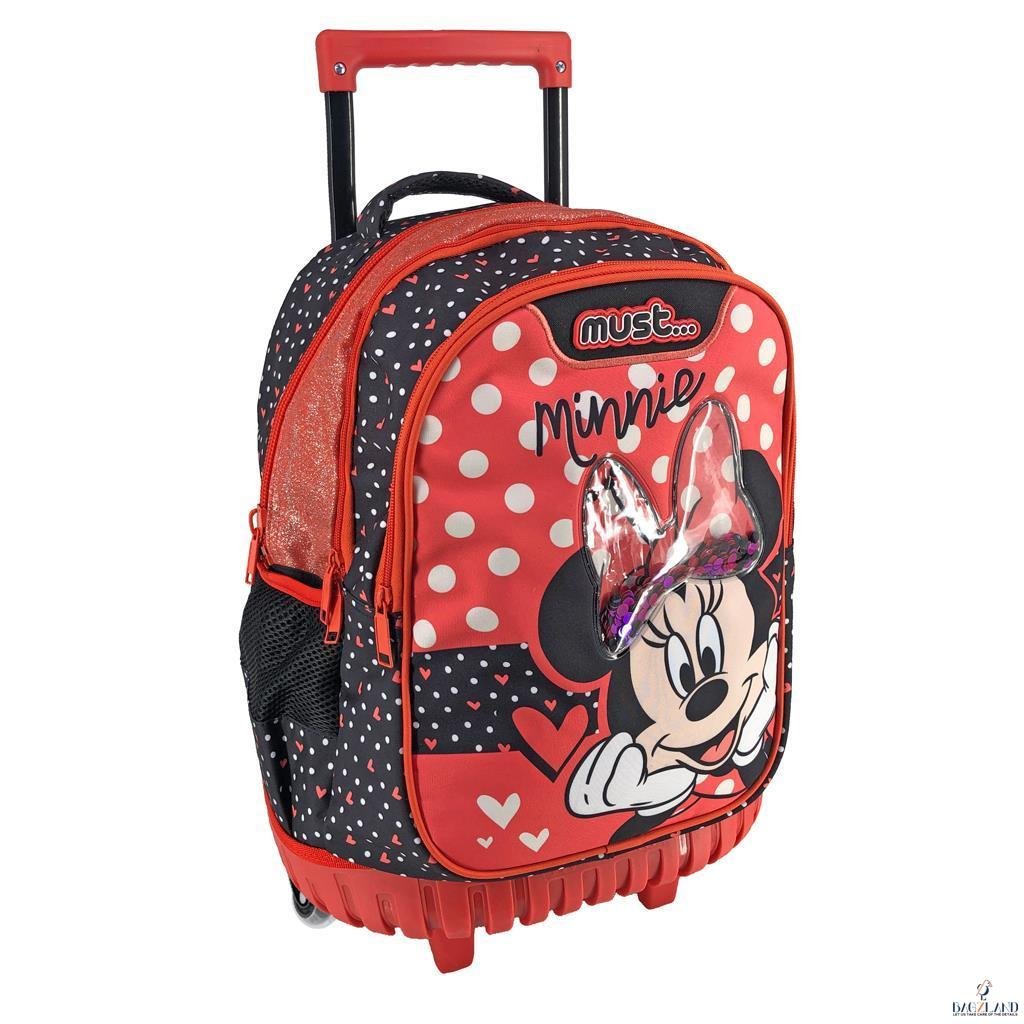 Cartable a roulettes MUST Minnie Glitter bow 45 cm