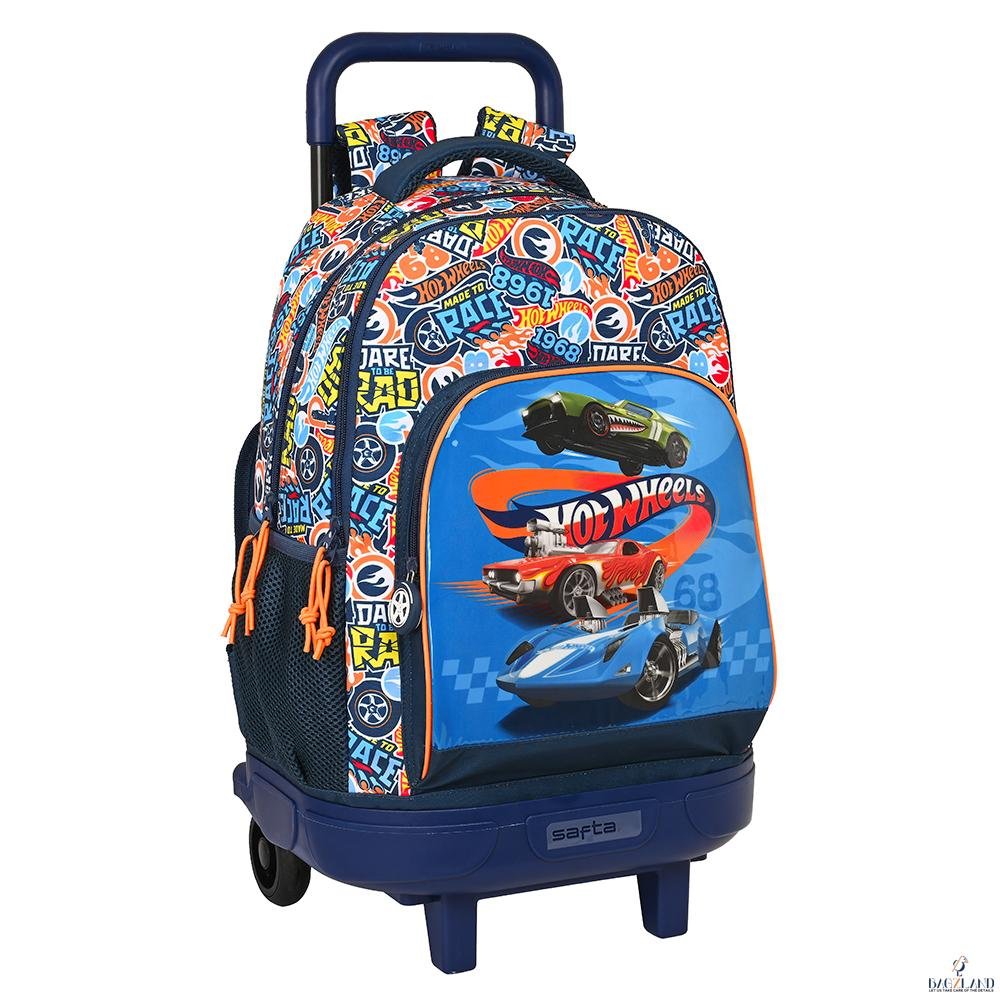 Cartable a roulettes Safta Hot Wheels CHALLENGE 45 cm