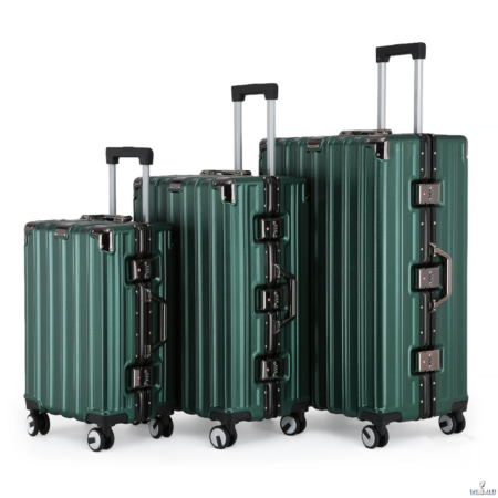 Set de 3 valises Hardshell Metallic Green