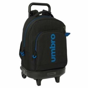 Cartable a roulettes SAFTA umbro jet black 45 cm