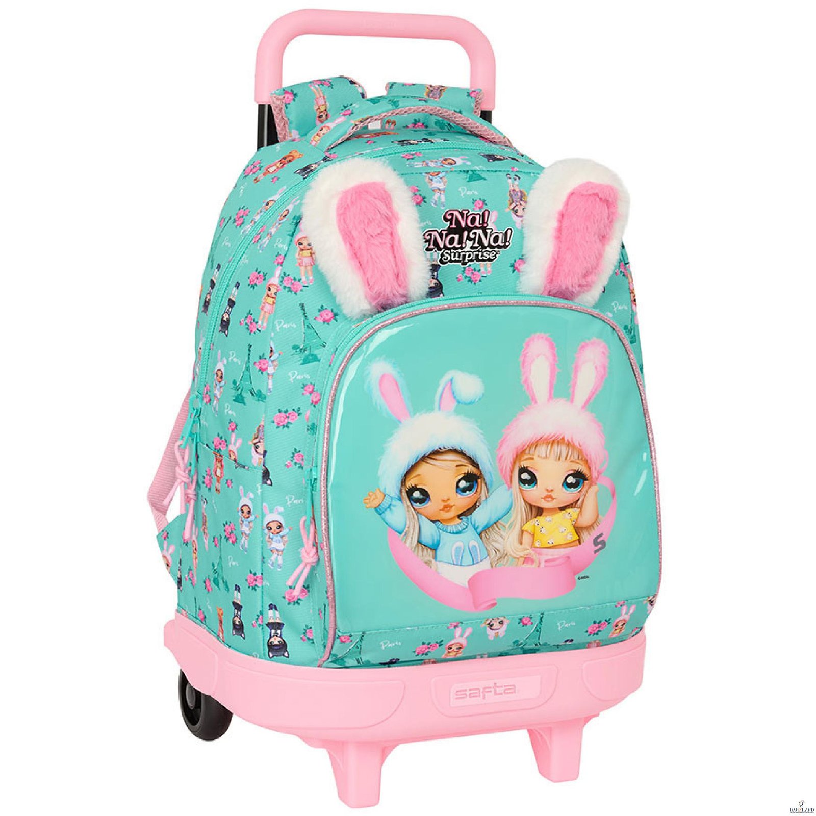 Cartable a roulettes SAFTA NANANA "BUNNY" 45cm