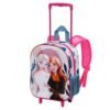 Cartable a roulettes Creche 3D FROZEN Castle 34cm