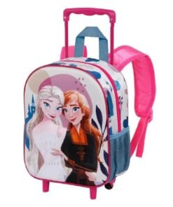 Cartable a roulettes Creche 3D FROZEN Castle 34cm