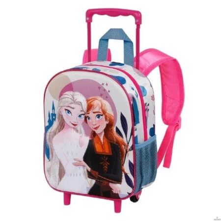 Cartable a roulettes Creche 3D FROZEN Castle 34cm