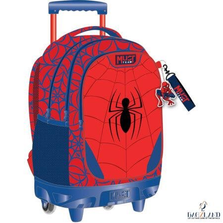 Cartable a roulettes MUST SPIDERMANRED ICON 44 cm