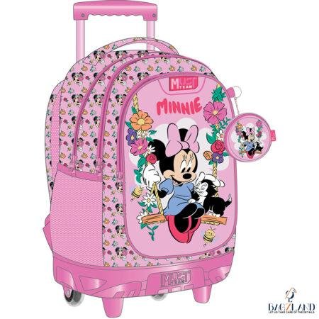 Cartable a roulettes MUST Minnie Mouse Flowers 44 cm
