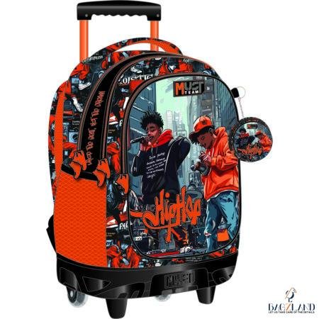 Cartable a roulettes MUST HHIPOP HOP  44 cm