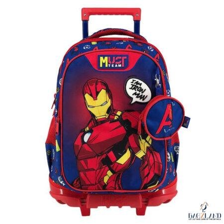 Cartable a roulettes MUST IRONMAN AVENGERS NYC 44 cm
