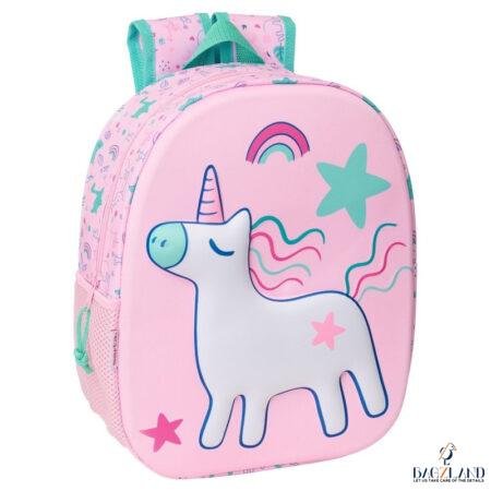 Sac à dos creche 3D Frost Unicornio rosa 33 cm