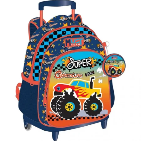 Cartable a roulettes Creche MUST Monster Car 2 31 cm