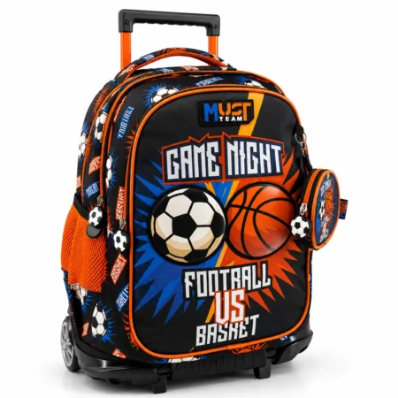 Cartable a roulettes MUST GAME NIGHT 44 cm