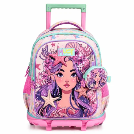 Cartable a roulettes MUST Girl Starfish  44 cm