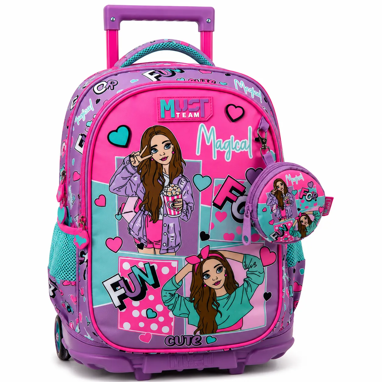 Cartable a roulettes MUST MAGICAL FUN  44 cm