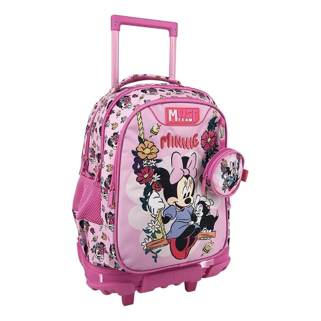 Cartable a roulettes MUST Minnie Mouse Flowers 44 cm