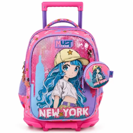 Cartable a roulettes MUST NEW YORK 44 cm