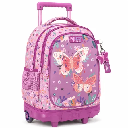 Cartable a roulettes MUST Papillons 44 cm