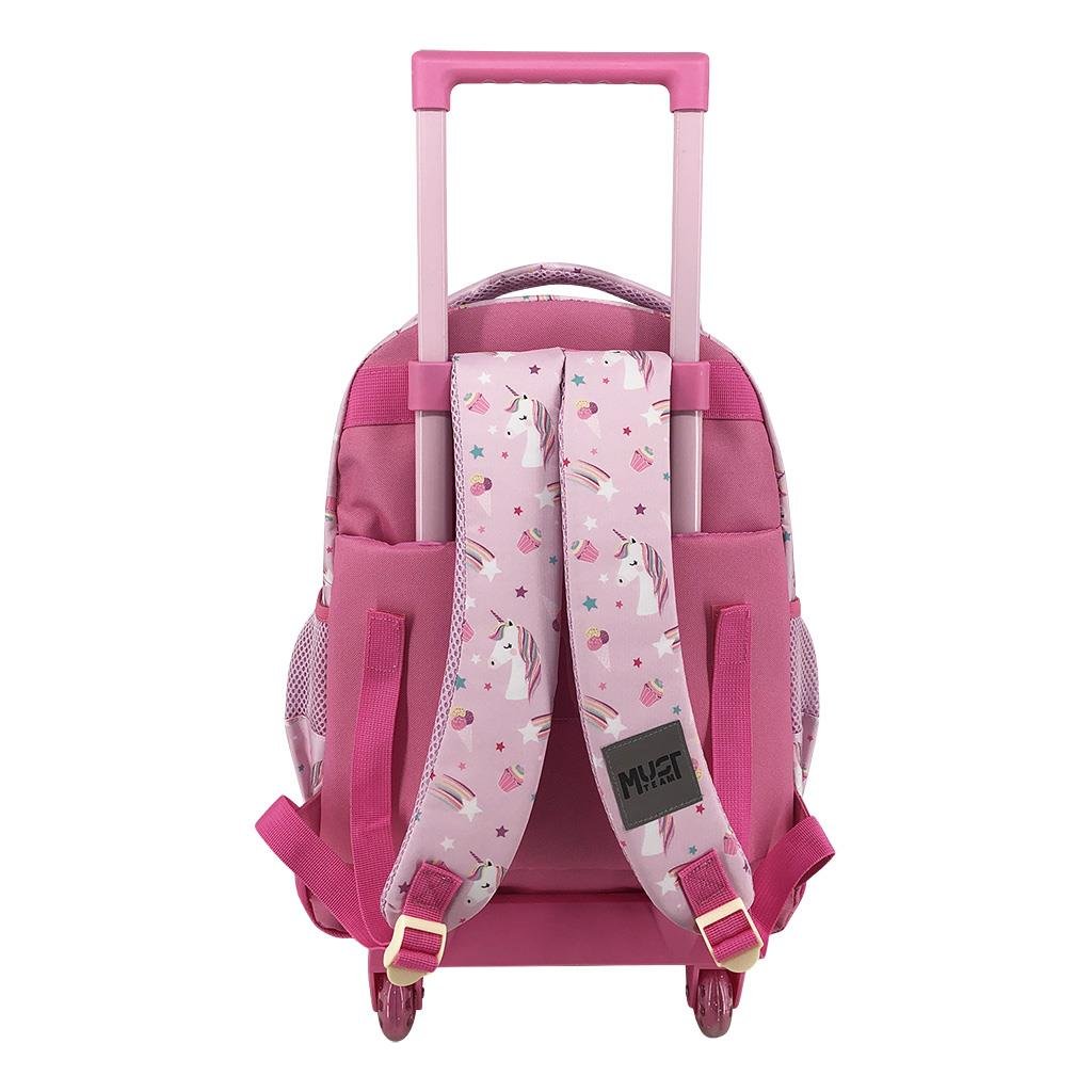 Cartable a roulettes MUST Pink Unicorn 44 cm – Image 2