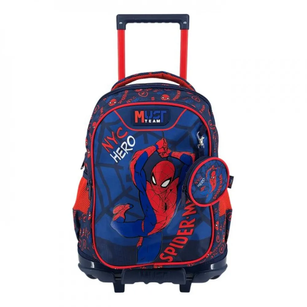 Cartable a roulettes MUST SPIDERMAN NYC 44 cm