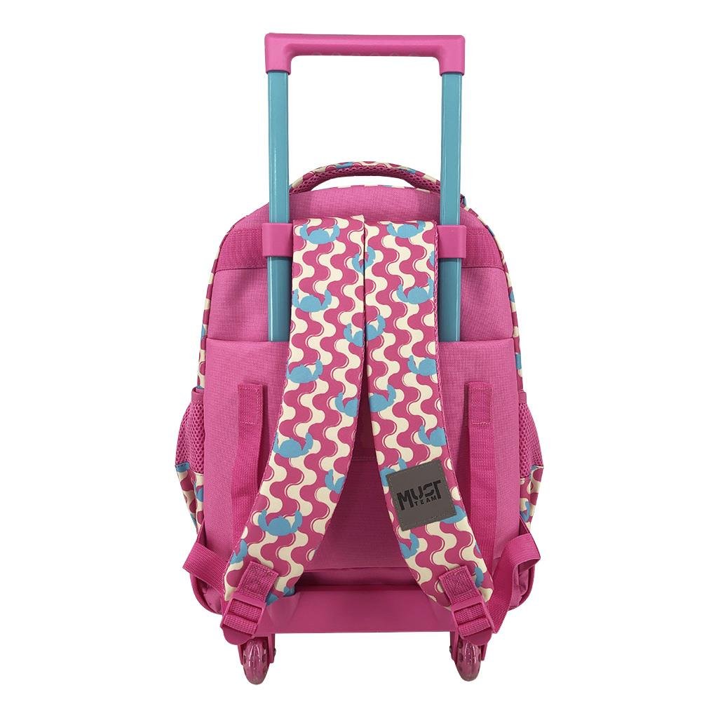 Cartable a roulettes MUST STITCH PINK  44 cm – Image 2
