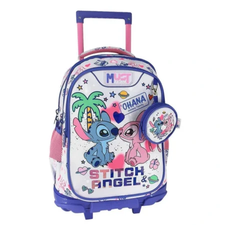 Cartable a roulettes MUST Stitch Angel 44 cm