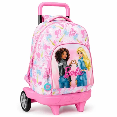 Cartable a roulettes SAFTA BARBIE "PAINTERLY" 45cm