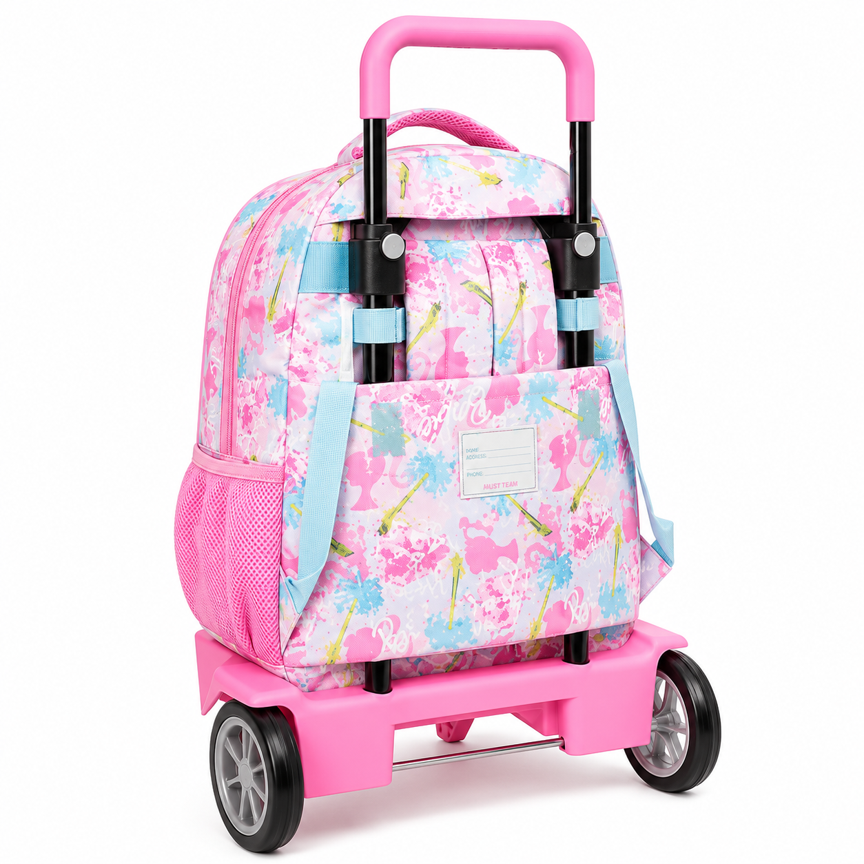 Cartable a roulettes SAFTA BARBIE "PAINTERLY" 45cm – Image 2
